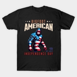 4th of July Bigfoot T-Shirt